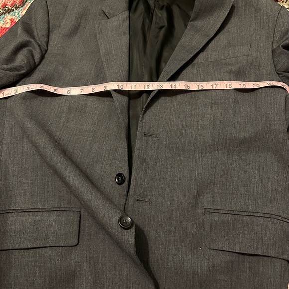 Banana Republic Dark Gray Two Button Wool Blazer 44R - Picture 14 of 14